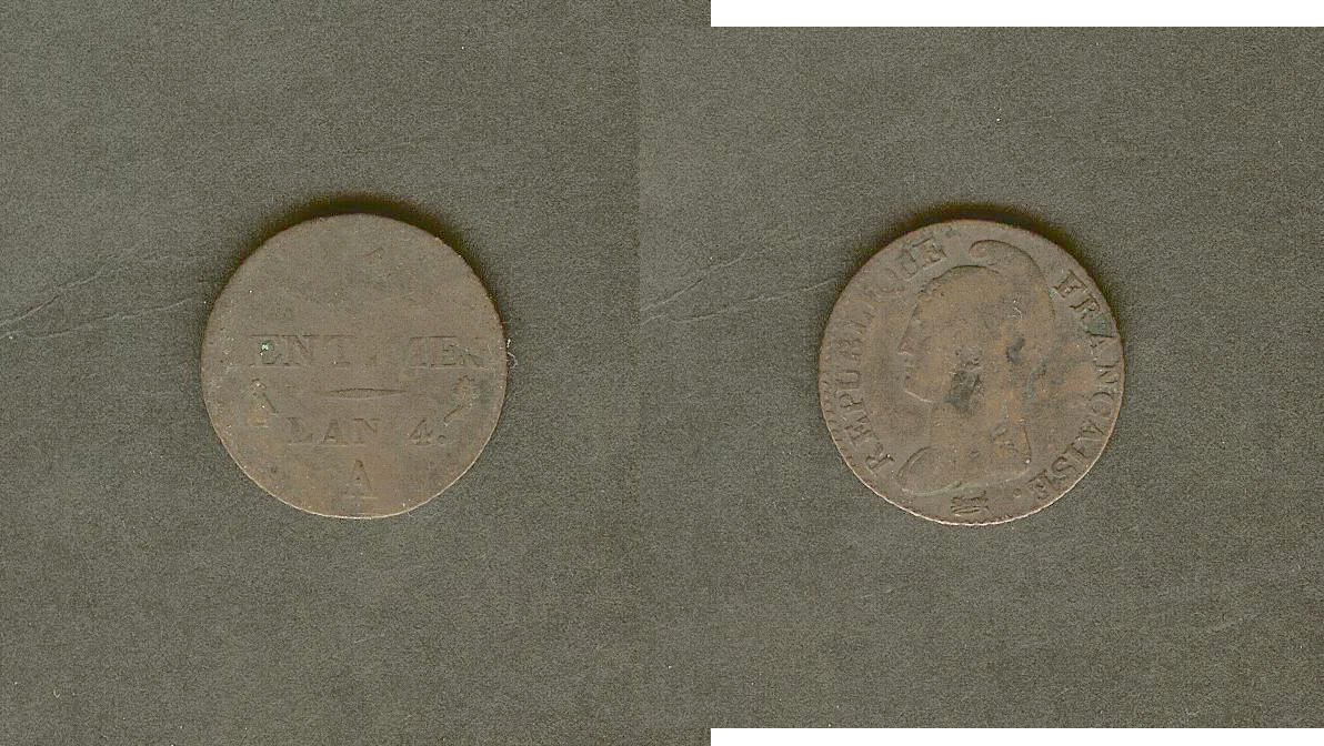 5 centimes Dupré, petit module 1796 Paris TB+